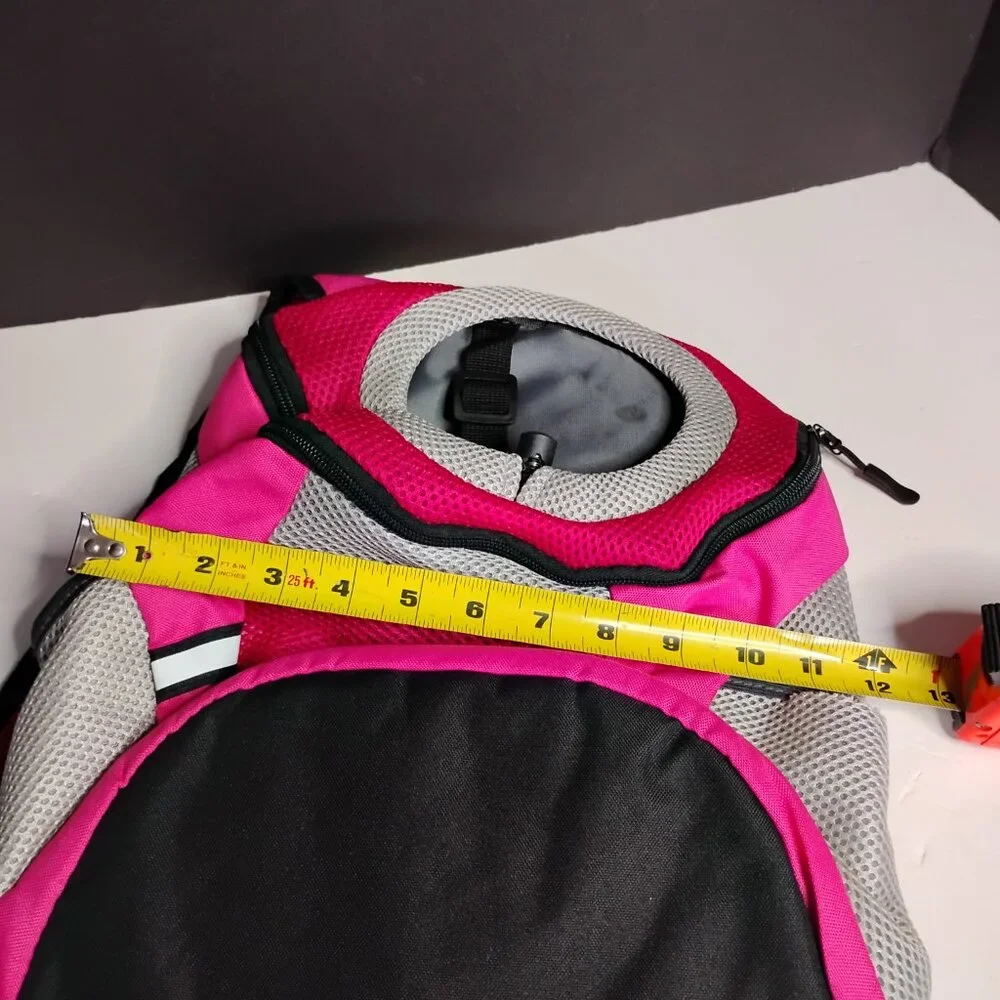 Pink Small/XS Dog Backpack Max 14 lb